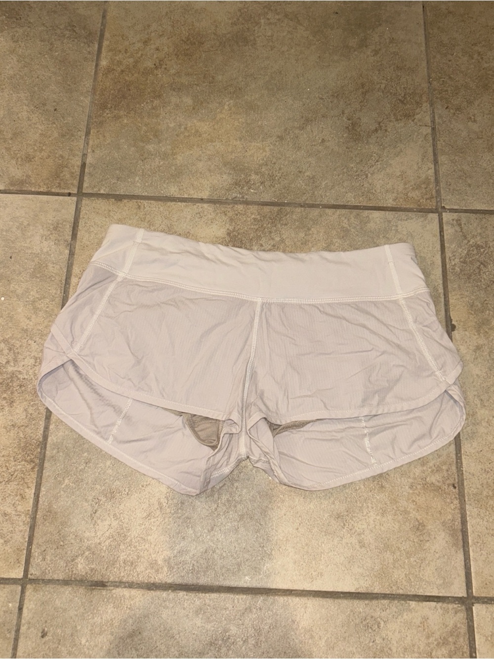 White lululemon Women's Athletic Running Shorts